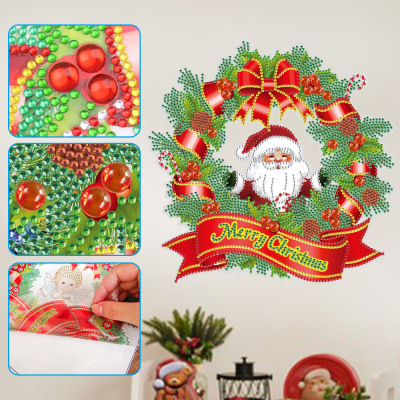 Santa Claus DIY Children's Diamond Stickers Window Stickers