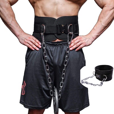 Pull Up Weight Belt Iron Chain Barbell Plate Thickening