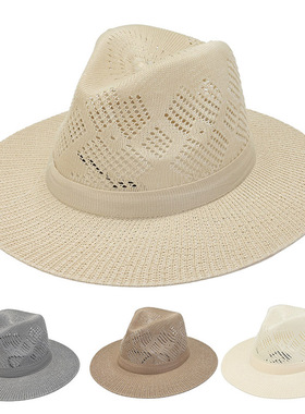 Women's Straw Bucket Hat Summer Sun Visor Hats Seaside Beach