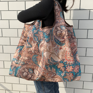 le Shoulder Handbag Cartoon Green Folding Pouch Shopping Bag
