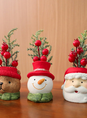 New Resin Christmas Dwarf Doll Santa Clau