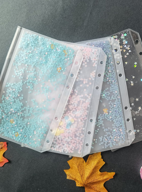 Binder Pockets Binder Zipper Folders 6 Ring Notebook Divider