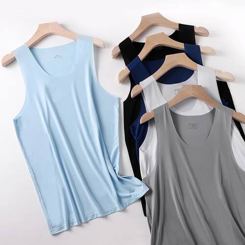 Summer men's vest 75D cool ice silk sleeveless vest