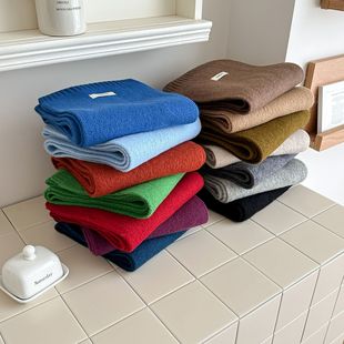 100% wool scarf Solid neck Australian for protection color