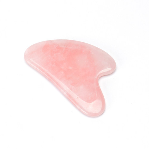 Rose Quartz Jade Guasha Board Natural Stone Scraper Tools F