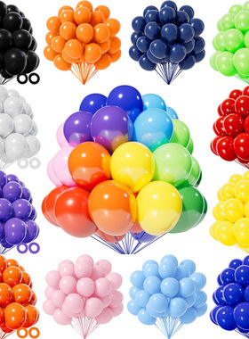 10 inch thick matte latex balloon birthday party set