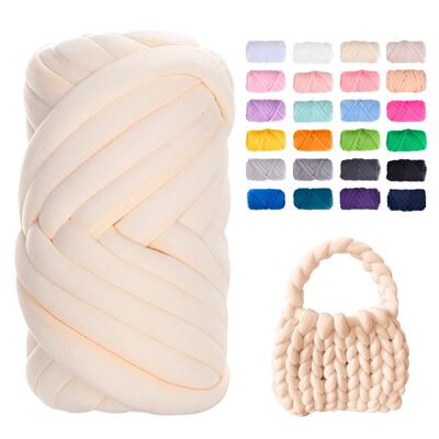 New DIY crystal velvet filling yarn 3cm thick handmade wool