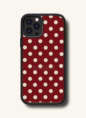 17air红色波点适用苹果16promax手机壳iPhone15Pro高级感防摔14少女心13潮