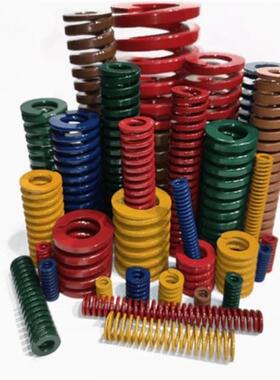 弹簧替代米思米SWB25矩形扁线黄蓝红淡浅绿茶棕紫黑白橙定做 模具