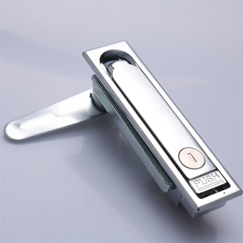 XAT15/16/17 怡合达平面锁 把手按压转动式 方形独立式按钮柜门锁