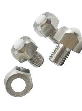 BCHLJ5 6 8 10 12 16 20六角型钢珠滚轮 尼龙珠万向钢珠轮QDE03