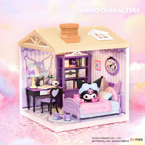 rolife若来三丽鸥家族酷洛米超级世界拼装积木玩具儿童礼物盲盒女