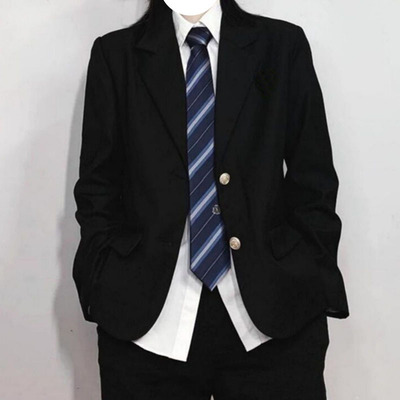 2026新款正版DK制服西装外套日系学院风纯色两粒扣西服中学高校
