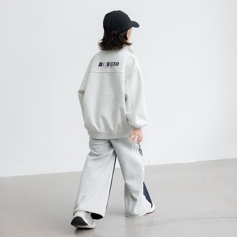 2026新款男童秋装运动卫衣套装中大童秋季连帽男孩两件套重磅