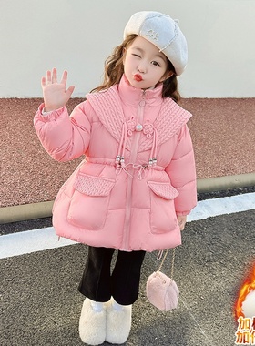 2025新款女童羽绒棉服冬款加厚洋气小童冬装棉衣宝宝儿童棉袄