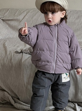 2025新款男童三合一连帽冲锋衣冬款婴幼儿防寒羽绒内胆a类男