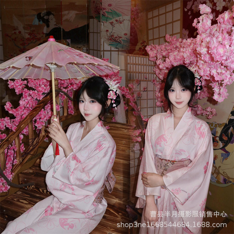 2026新款日式改良和服女正装传统连衣裙日式振袖和风浴衣写真