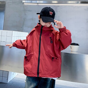 2025新款湖州织里童装男童秋装连帽外套儿童服装秋季中大童衣