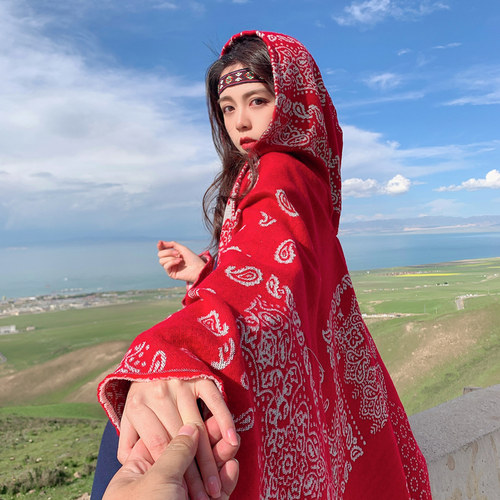 披肩斗篷女外搭保暖新疆旅游穿搭
