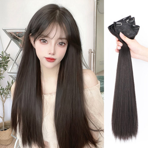 菲奥娜假发片蓬松单卡隐形