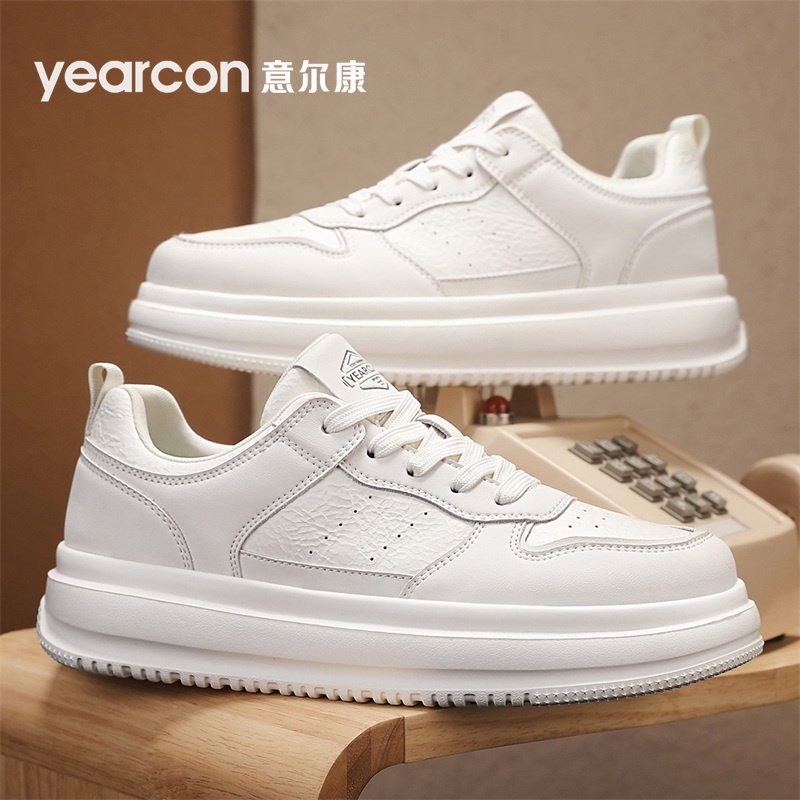 意尔康男鞋2026新款夏季增高端小白鞋子男士运动休闲板鞋透气防臭