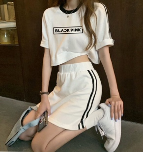 BLACKPINK同款套装裙休闲裤子宽松上衣短裤彩英lisa金智妮金智秀