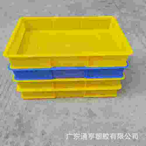 承重塑料方厂盘耐磨摔工物料转运家电耐仓储化工塑胶方形托强盘