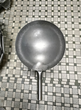 香港陈枝记炒锅铁锅正品 中式熟铁精铁圆底锅 老式家用炒菜不粘