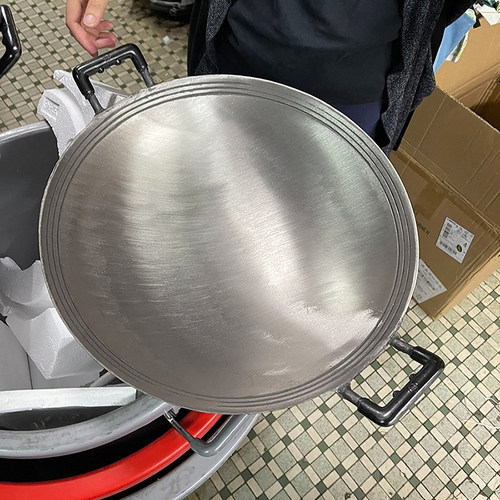 香港陈枝支记生铁双耳锅正品