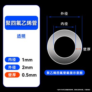聚四氟乙烯管耐高温特铁氟龙管PTFE四氟塑料管pvdf聚偏二氟乙烯管