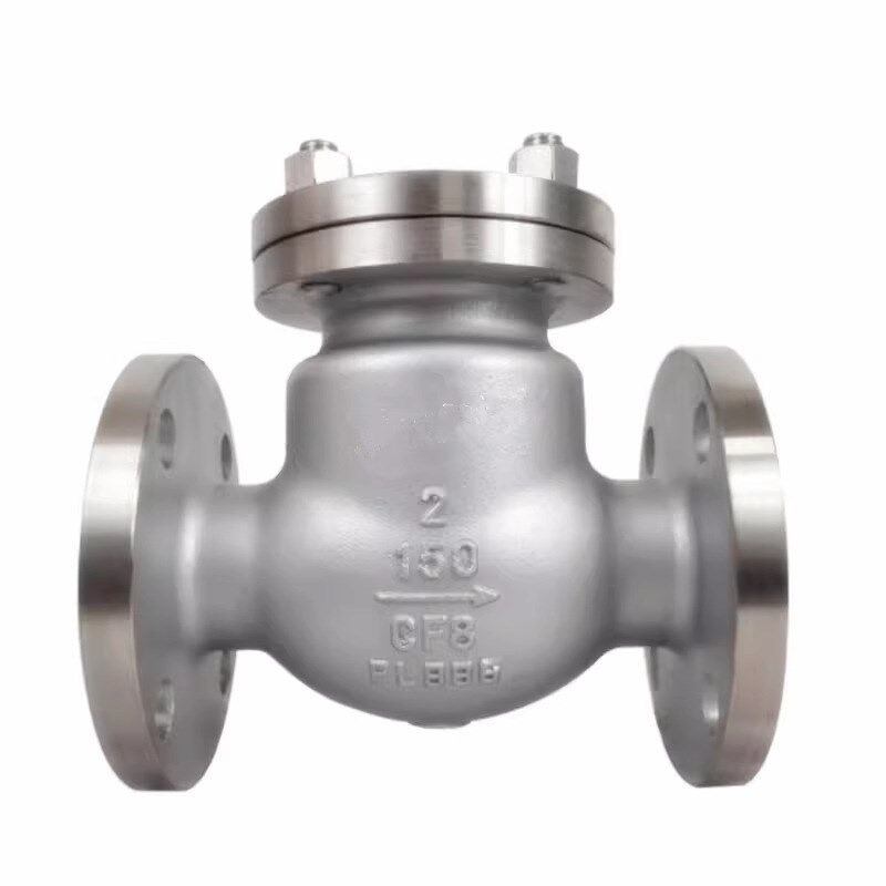 304 316L不锈钢美标旋启式法兰止回阀H44W150LBS日标逆止单向阀10