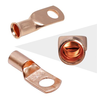 220pcs盒装 窥口铜鼻子接线端子冷压端子连接器带热缩管