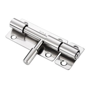 304不锈钢插销明装老式门栓大号防盗门挂锁免打孔木门固门锁扣