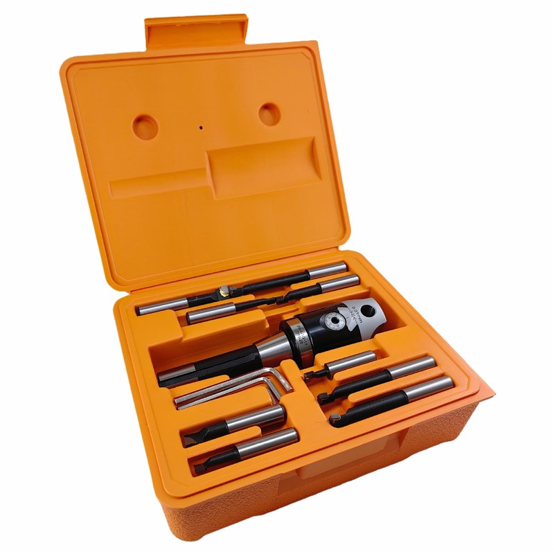 F1镗头套装R8-F1-9PCS u7/16螺纹套装R8英镗刀柄F1-12mm镗头镗杆