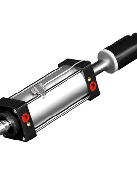 气缸气动可调行程大推力SCJ32/40/50/63/I80/100*25/75-S带磁