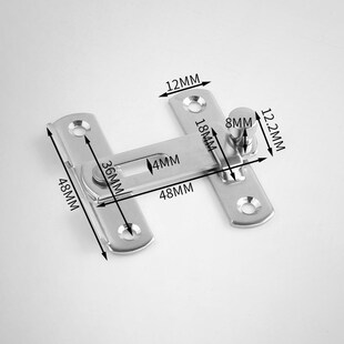 不锈钢门扣插销防盗移门闩搭扣谷仓门宠物笼门锁90度直角迷你锁扣