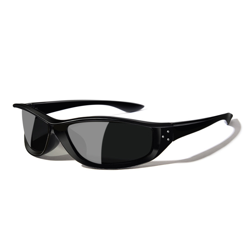 cyxus防紫外线墨镜户外骑行登山专用太阳镜环绕矩形框男运动眼镜