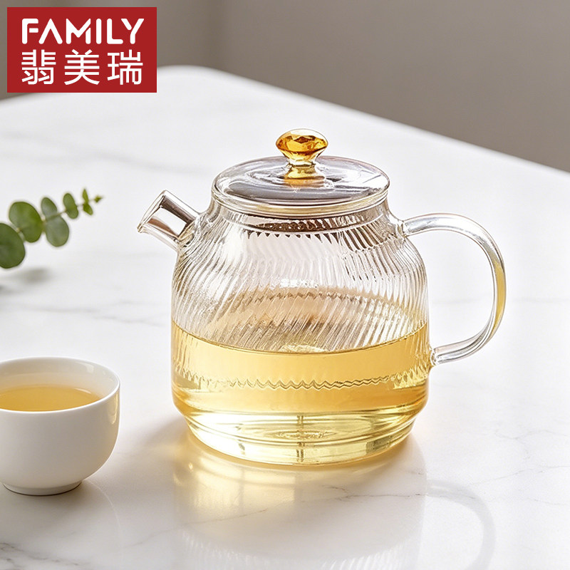 0胶水养生壶纯玻璃高硼硅大容量单壶商务茶水壶电陶炉煮茶壶烧水图片
