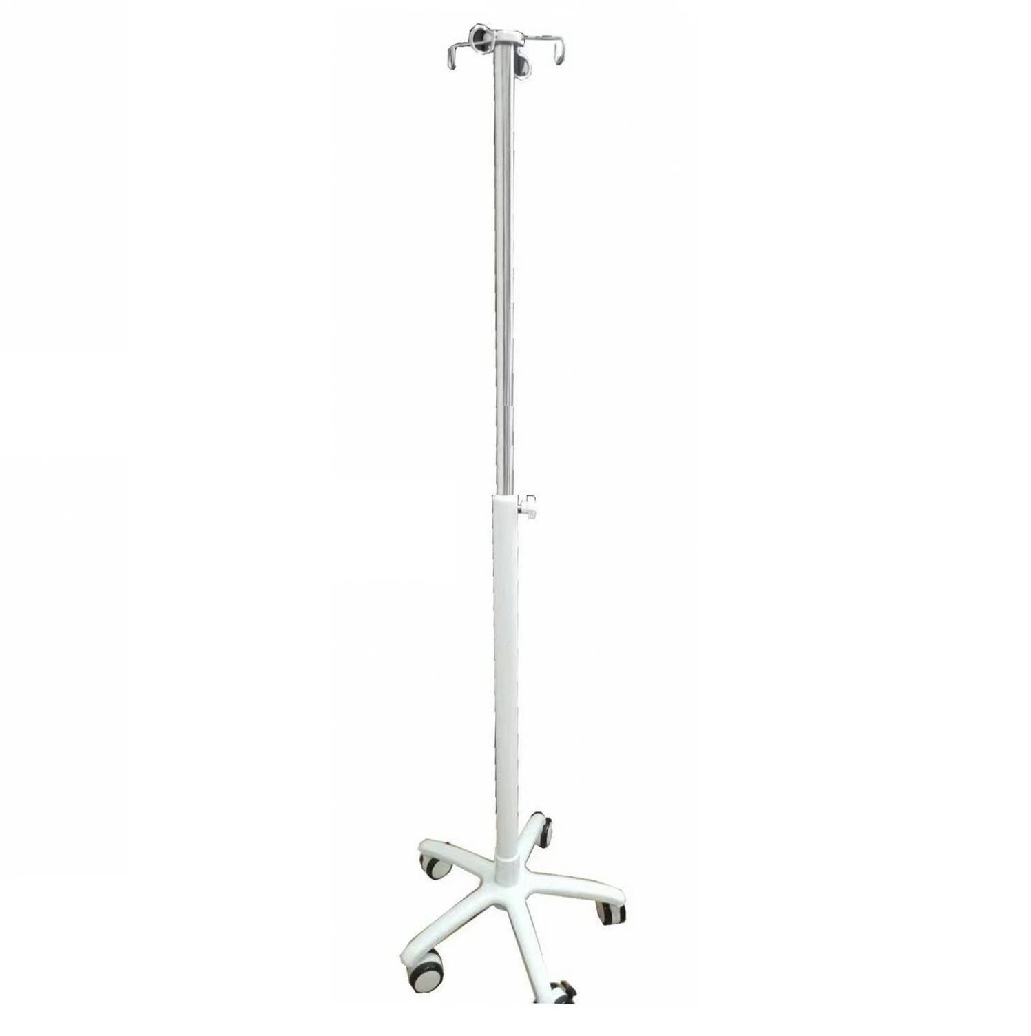 加厚不锈钢管输液架 可升降不锈钢移动式吊瓶支架 点滴注射泵推车