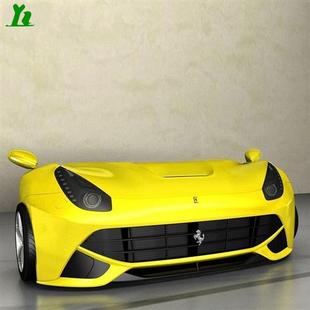 创意现代时尚 吧台烤漆玻璃钢汽车前台接待台收银台汽车造型前台