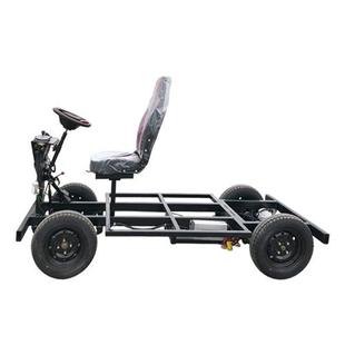 电动四轮车底盘厂家花车车架巡游底盘车生产餐车游行彩车底盘定做