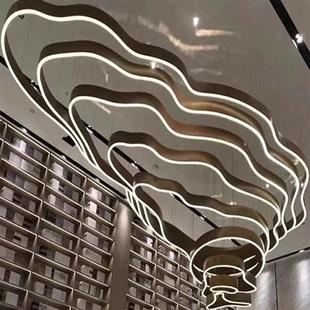 艺术山脉吊灯定制售楼部沙盘吊灯会所酒店大堂商场定制工程异形灯