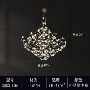 意大利别墅客厅吊灯跨境酒店大厅吊灯萤火虫满天星灯饰光立方灯具