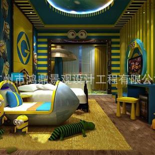 广州景观设计施工儿童游乐场所卡通奇特可爱门头室内酒店装 饰