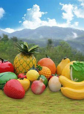 大型仿真草莓雕塑创意卡通瓜果蔬菜园林景观农场生态园玻璃钢摆件