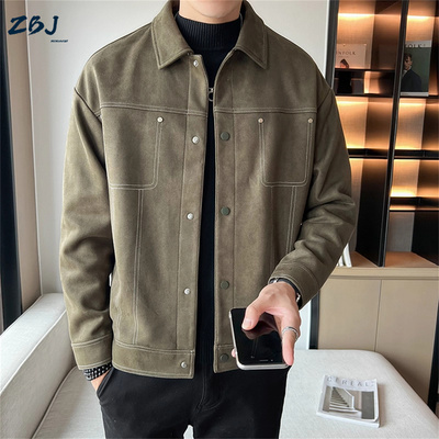 春秋季夹克男2025新款痞帅潮牌