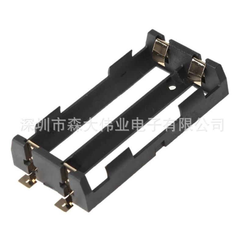 2节两位 SMD18650电池盒双节SMT贴片 两节18650贴片电池座镀金图片