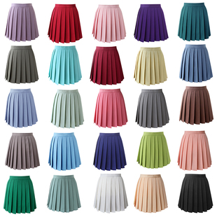 甜美褶皱 jk高腰褶裙夏半身裙学生英伦短裙百折裙子学院风日系春季