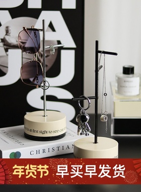 懒地实木可旋转树杈架子桌面钥匙饰品手表挂架玄关北欧ins收纳架