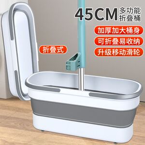 五月花拖把水桶家用免手洗一拖净大号地拖布懒人拖地神器托帕带桶